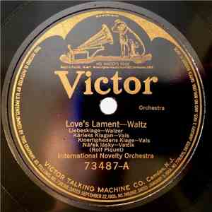International Novelty Orchestra - Love's Lament / Gold And Silver