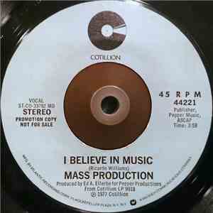 Mass Production - I Believe In Music / People Get Up