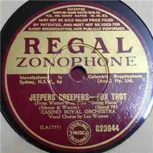 Casino Royal Orchestra - Jeepers Creepers / Say It With A Kiss