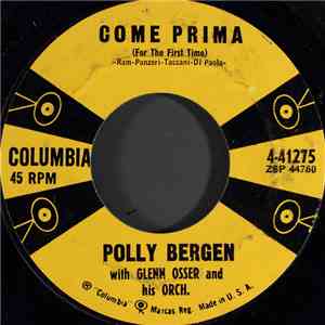 Polly Bergen With Glenn Osser And His Orch. - Come Prima (For The First Tim ...