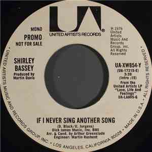 Shirley Bassey - If I Never Sing Another Song