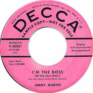 Jimmy Martin - I'm The Boss (Of This Here House)