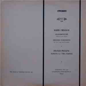 Darius Milhaud, Francis Poulenc, Geneviève Joy, Jacqueline Robin-Bonneau -  ...