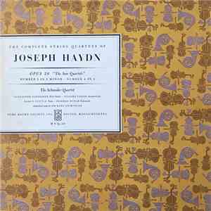 Joseph Haydn, The Schneider Quartet - The Complete String Quartets Of Joseph Haydn. Opus 20, 