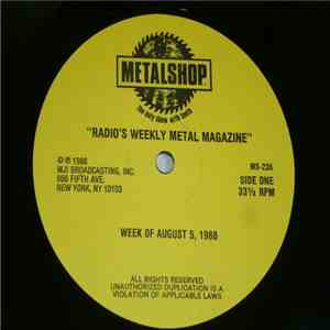 Various - Metalshop - Radio's Weekly Metal Magazine (Week Of August 5, 1988)