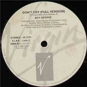 Boy George - Don't Cry