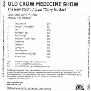 Old Crow Medicine Show - Carry Me Back