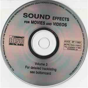 No Artist - Sound Effects For Movies And Videos Volume 3