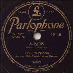 Yves Montand - A Paris / Je Vais A Pied