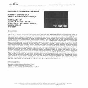 Deadbeat - Preliminary Findings