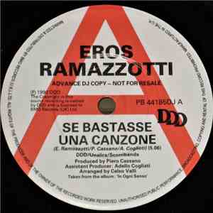 Eros Ramazzotti - Se Bastasse Una Canzone