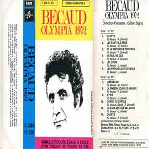 Gilbert Bécaud - Olympia 1972