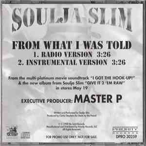Soulja Slim - From What I Was Told